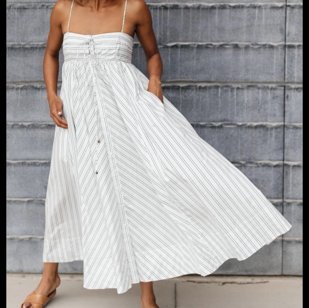 NWT Free People Easy Breezy midi Dress Siz…